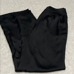 Tart women Elegant Black Satin Pants